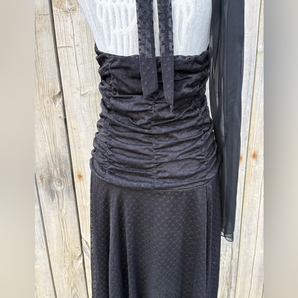 Suzy Shier Black Dress Sz L - Picture 9 of 9